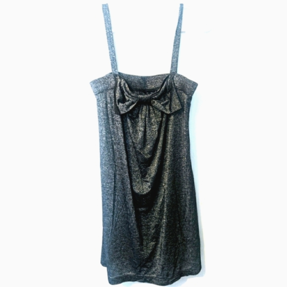 🌞 3/$15 Mix It Metallic Bow Front Tunic Tank Small